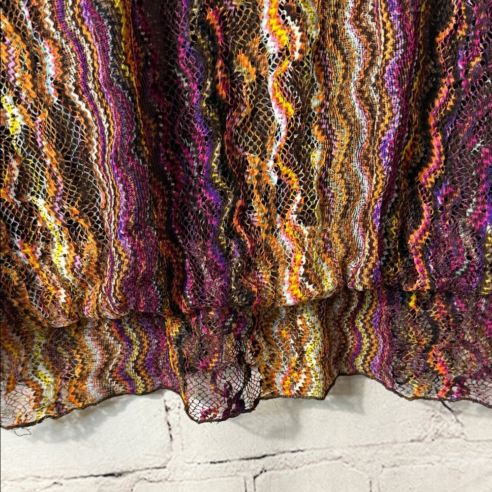 Eci Multicolor Wavy Pattern Blouse - image 4